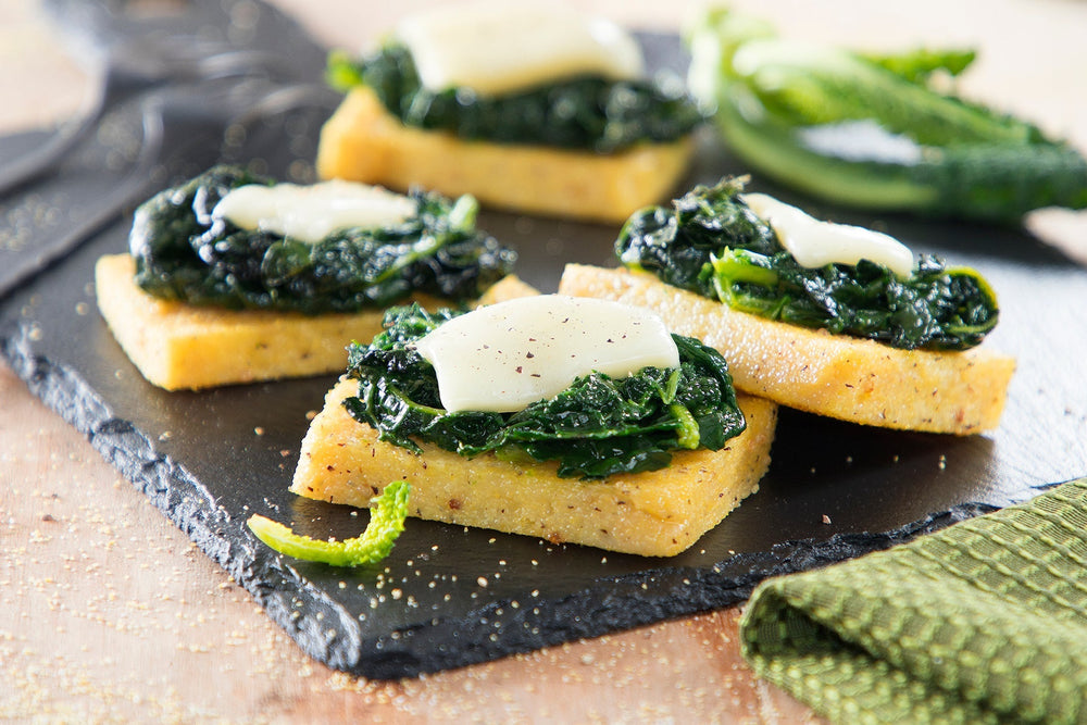 Polenta Croccante al Pesto di Cavolo Nero